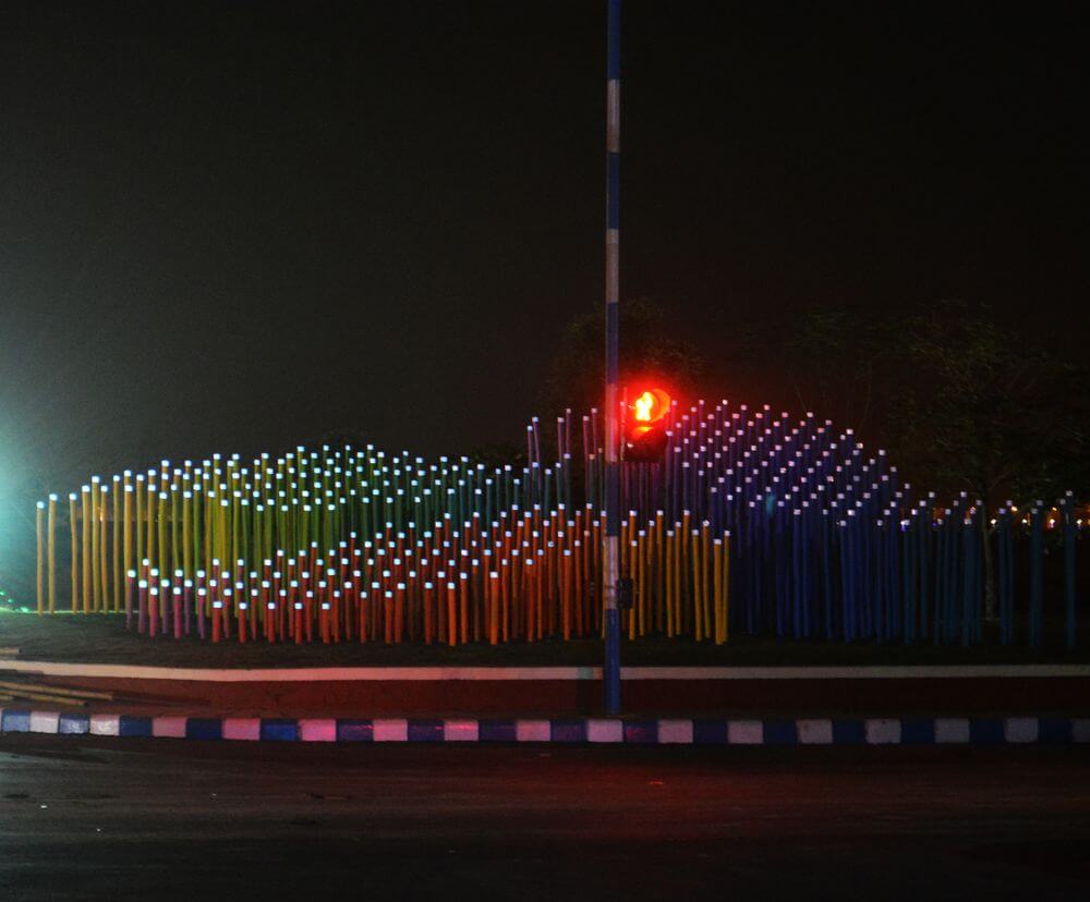 Bamboo Installation, Kolkata photo
