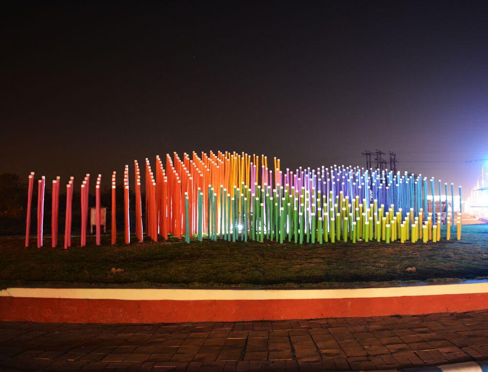 Bamboo Installation, Kolkata photo