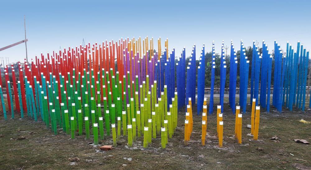 Bamboo Installation, Kolkata photo