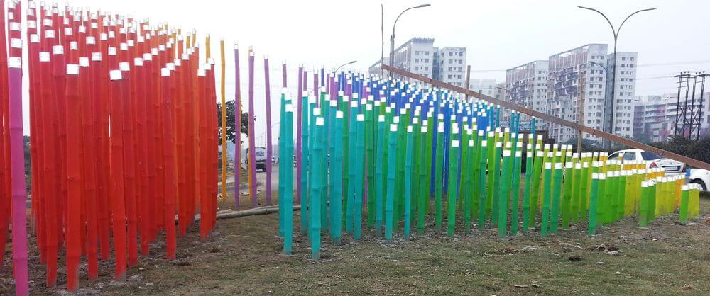 Bamboo Installation, Kolkata photo