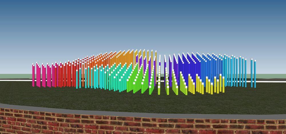 Bamboo Installation, Kolkata photo