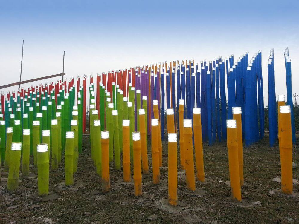 Bamboo Installation, Kolkata photo