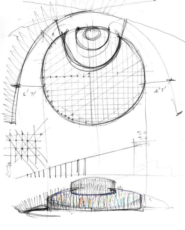 Bamboo Pavilion, Bansberia sketch